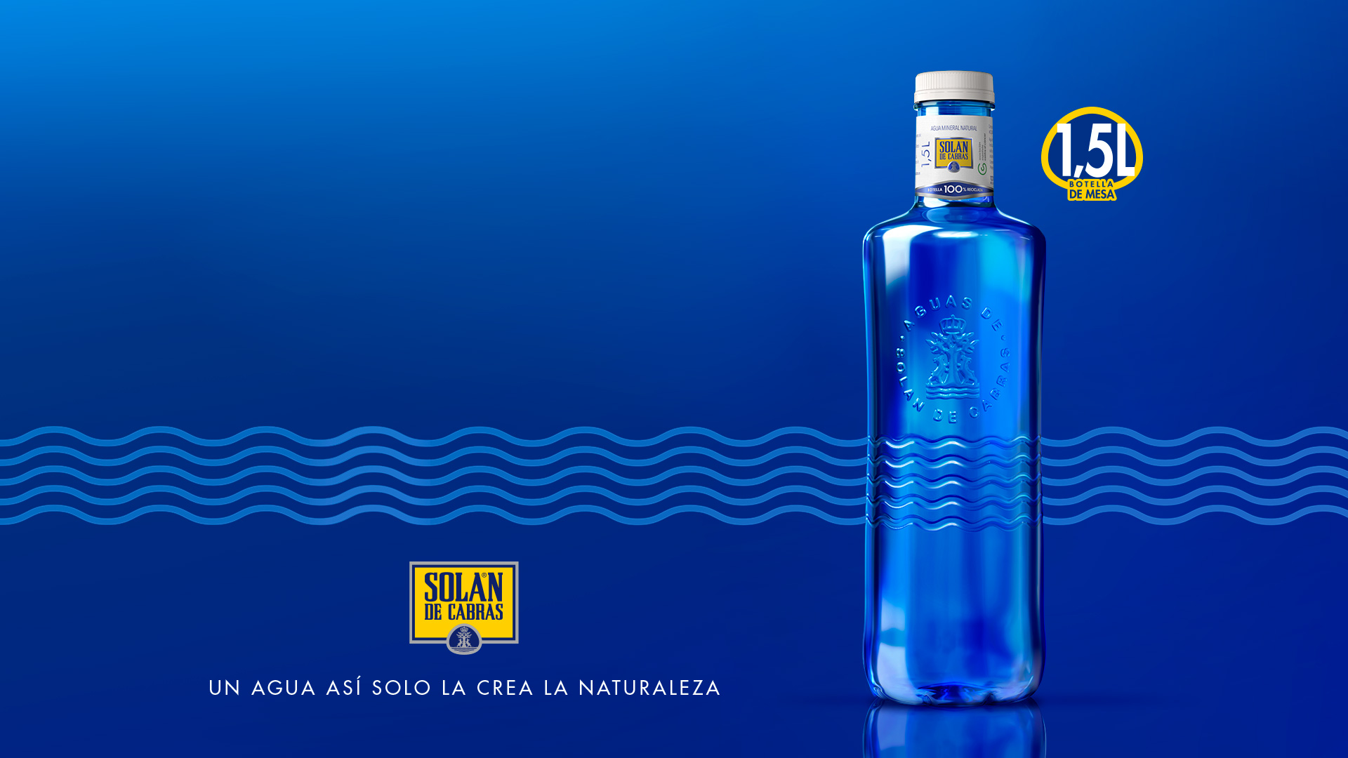 Botella 33cl vidrio Agua Mineral Natural, Peñaclara